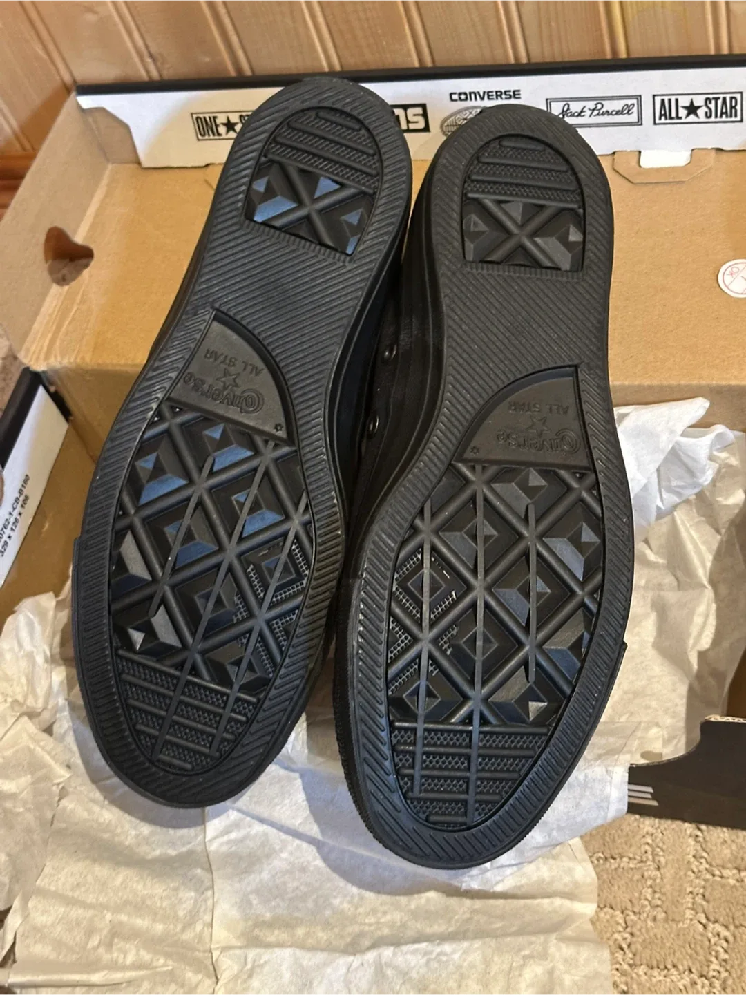 Unworn Converse All Star Black Monochrome, Wmns 9 image indicator(2)