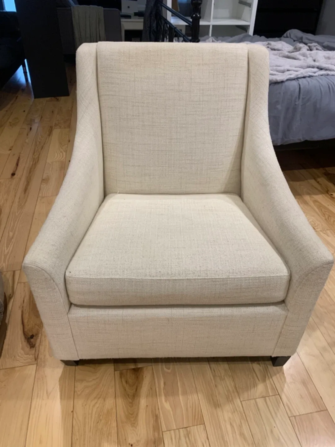 Upholstered Armchair - Beige