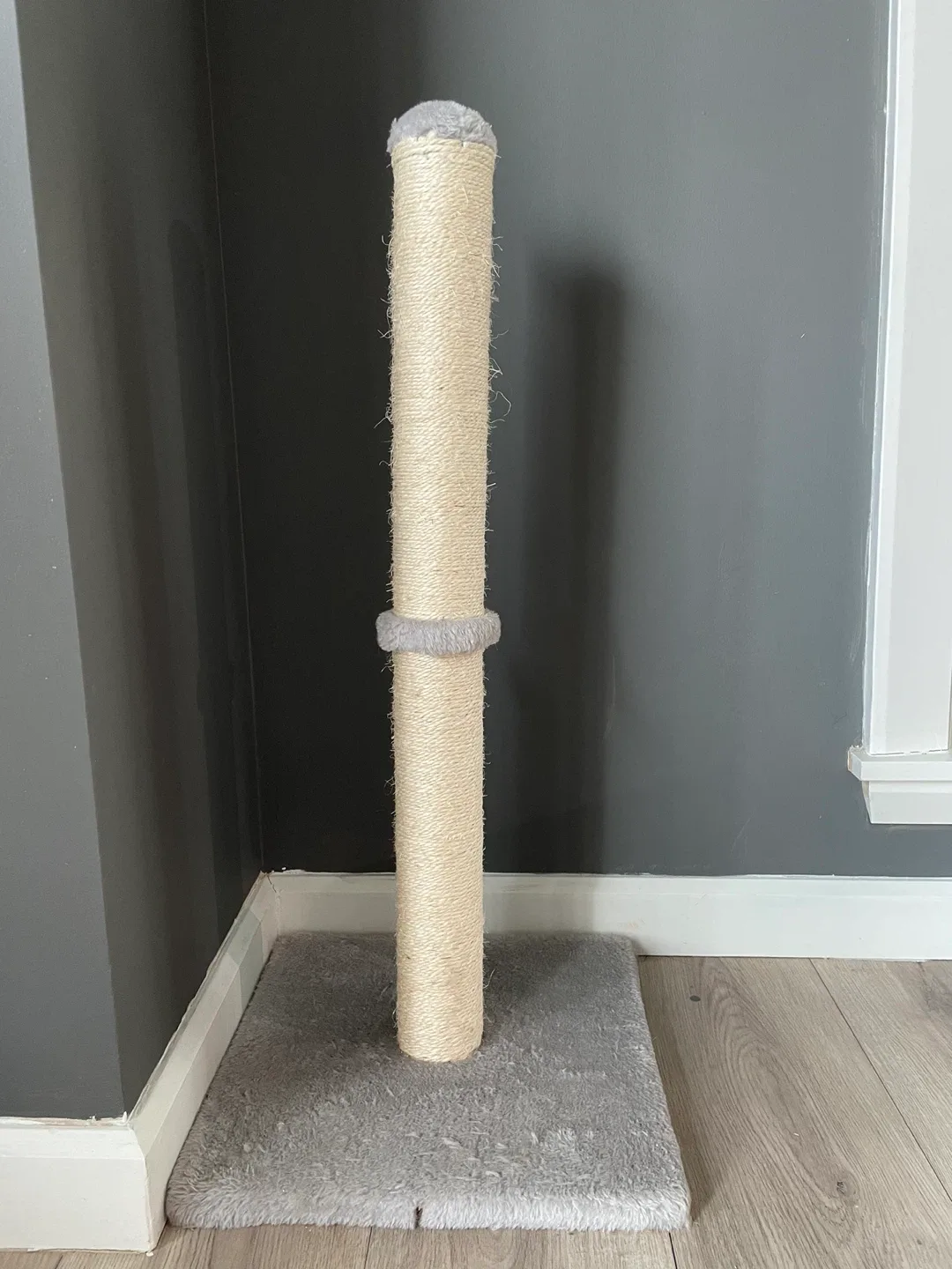 Cat Scratching Post - Beige and Grey