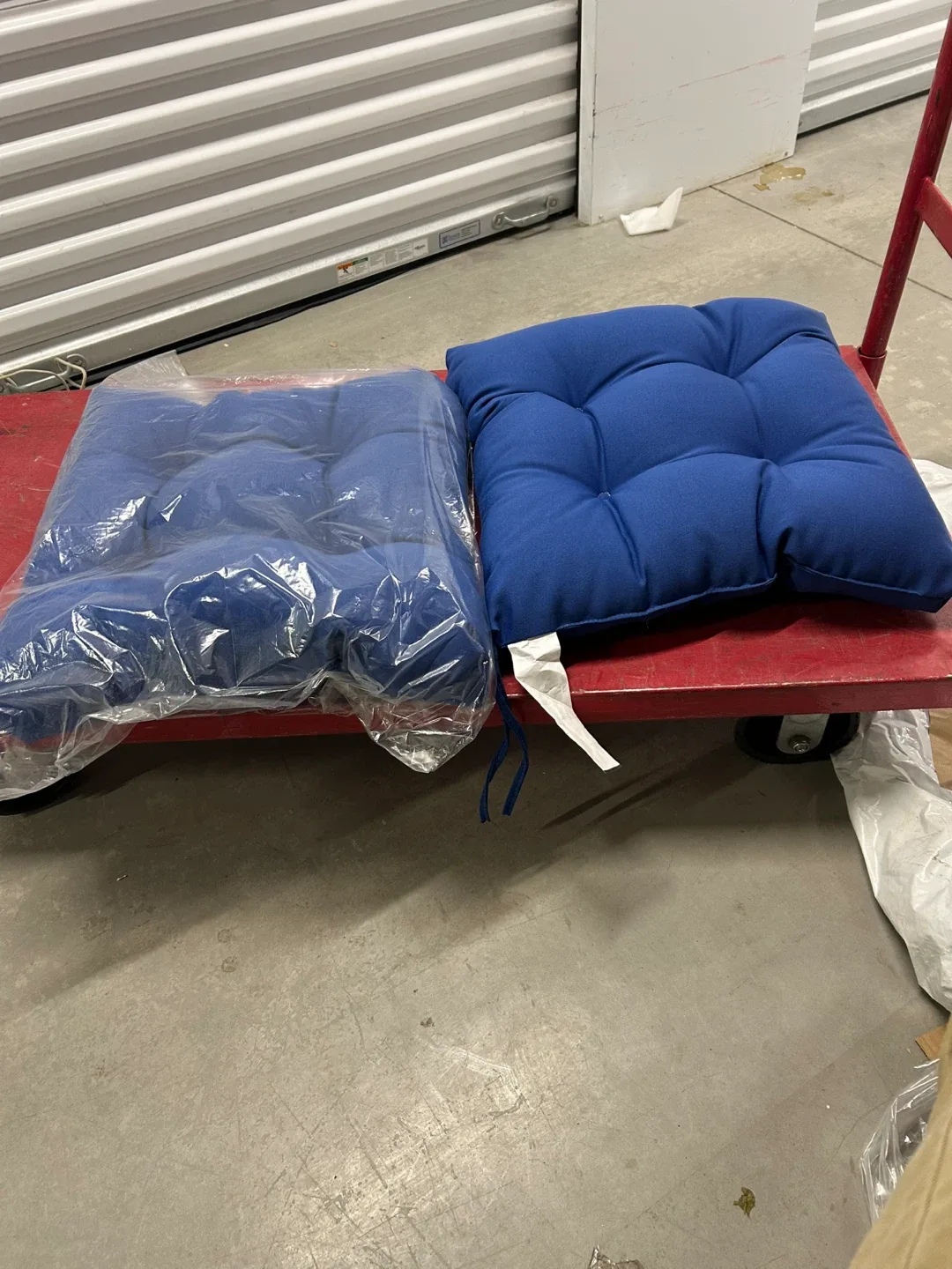 New Blue Chair Cushions - Set of 2 $10each image indicator(2)