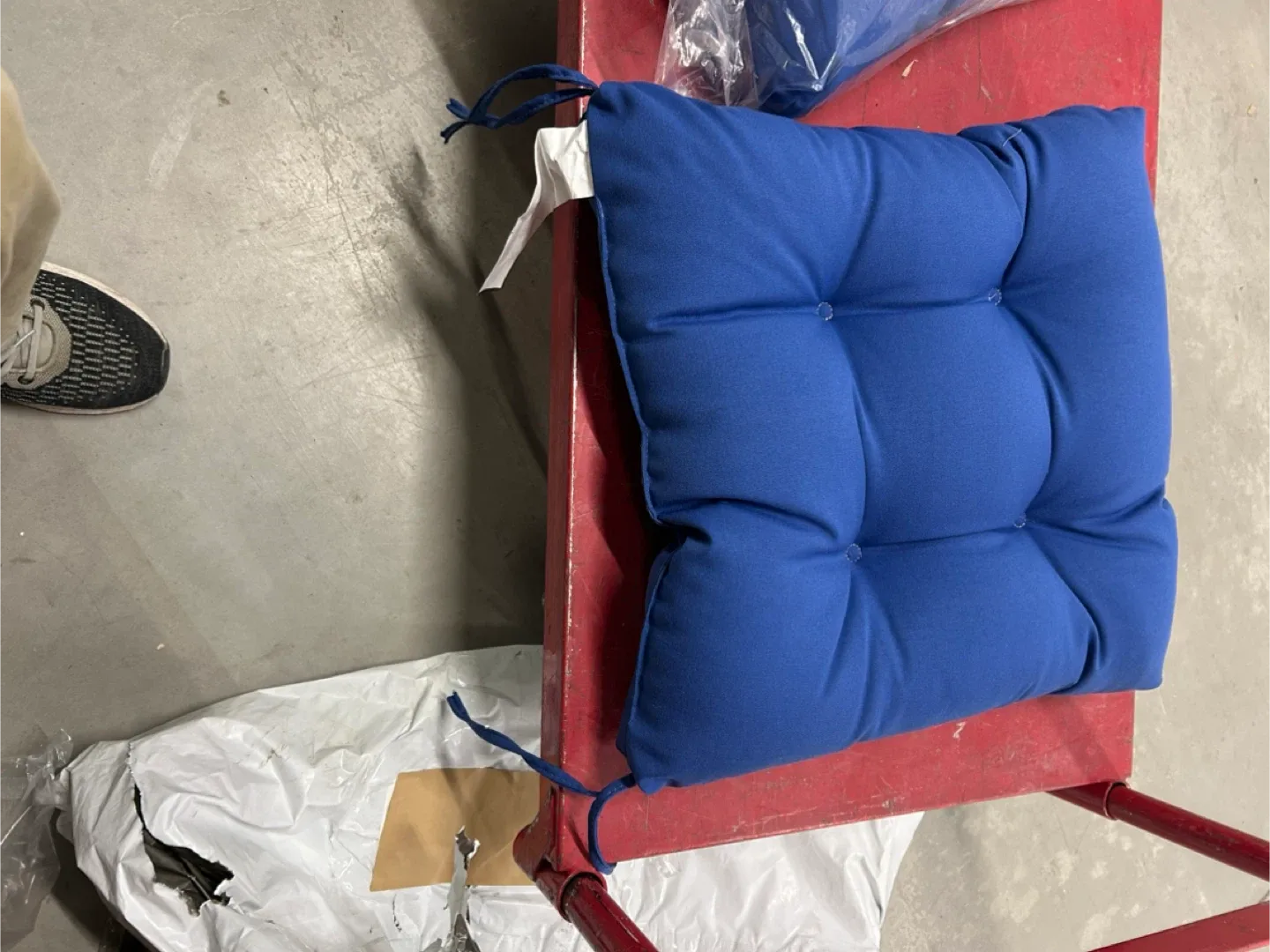 New Blue Chair Cushions - Set of 2 $10each image indicator(3)