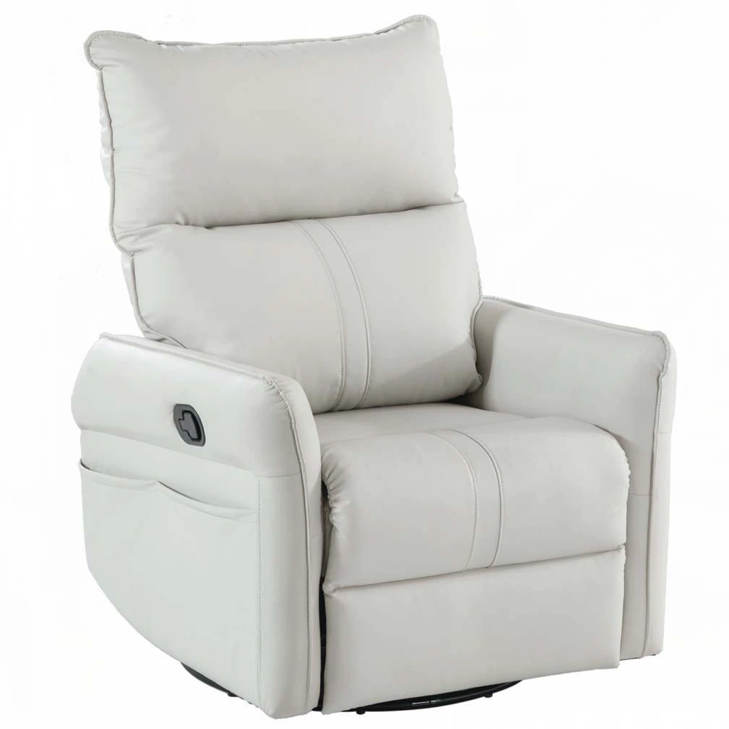 Swivel Glider Recliner - White