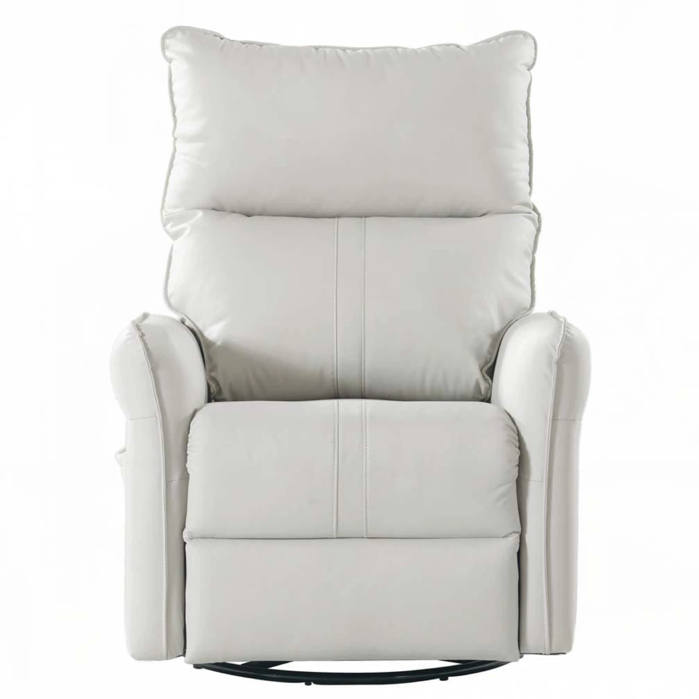 Swivel Glider Recliner - White - photo 4
