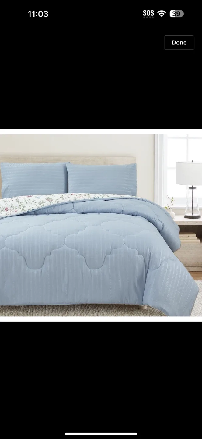 Blue Comforter Set