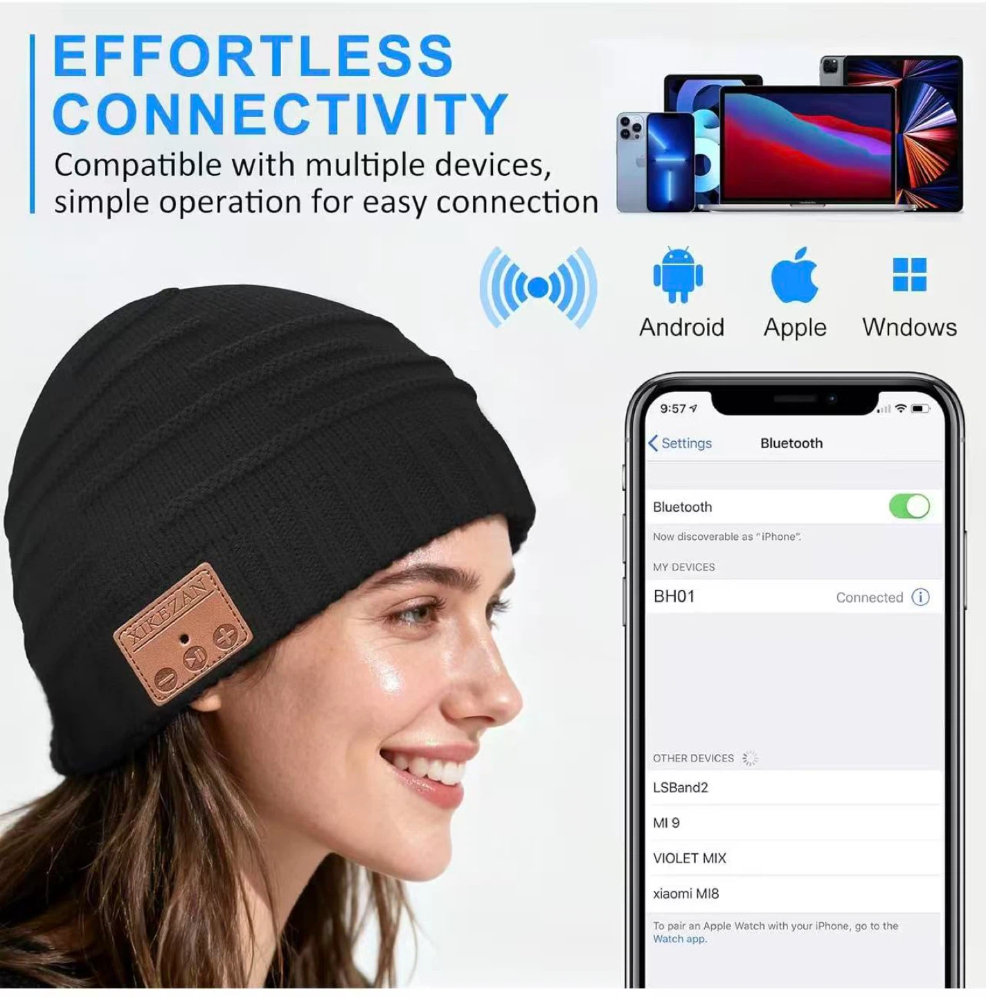 Bluetooth Beanie - Black - photo 4