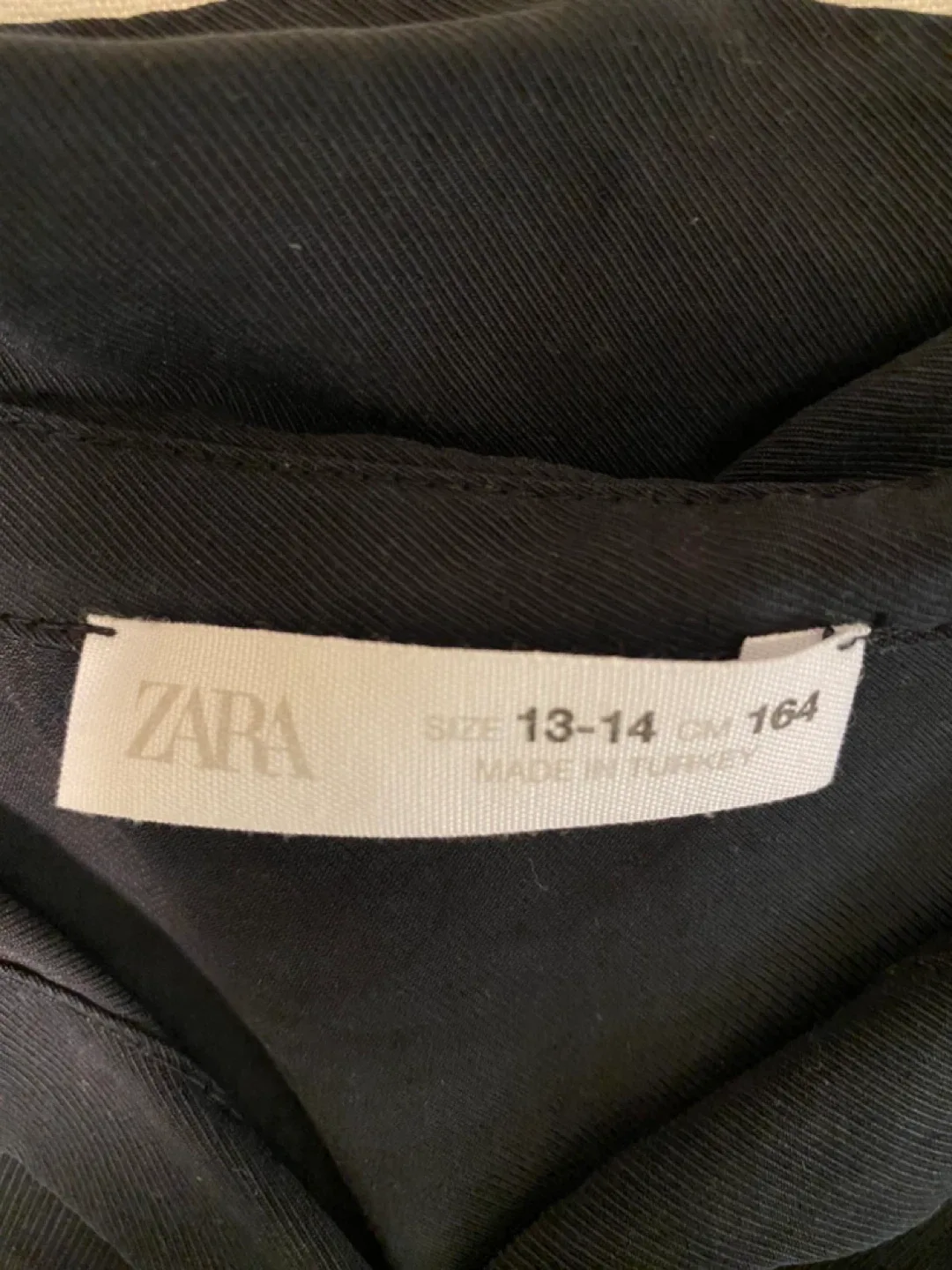 Zara Black Girls Button-Up Shirt (Size 13-14) image indicator(3)