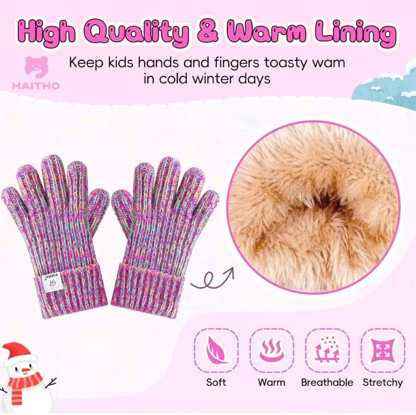 Kids Winter Gloves - Warm & Cozy! - photo 2