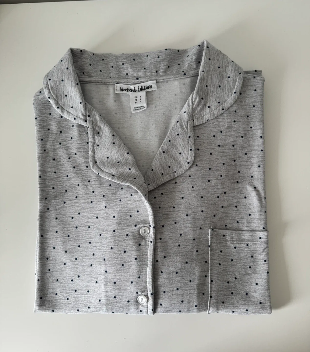 Weekend Edition Grey Pajama Set - Size S image indicator(3)