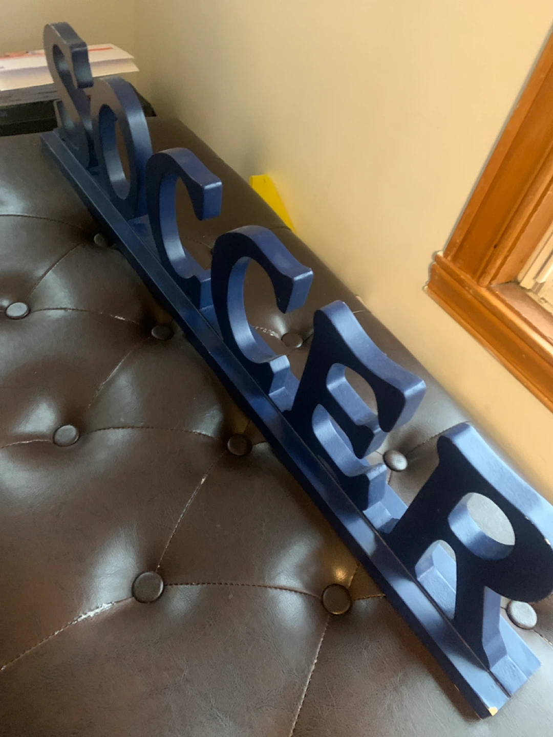 Blue 'Soccer' Wooden  Decor - photo 2