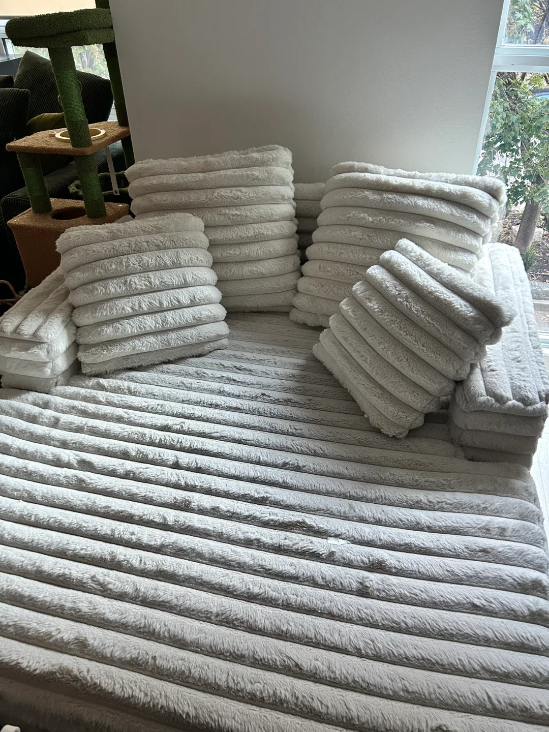 Comfy Sleeper Chair for Living Room - Off-White