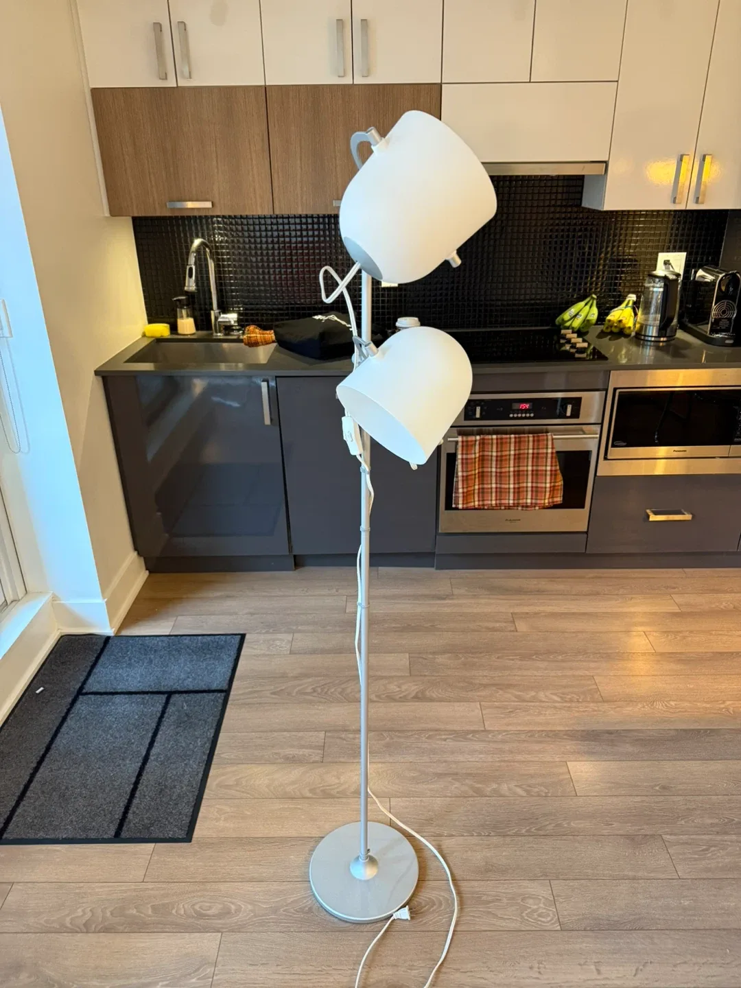 Modern Silver Floor Lamp