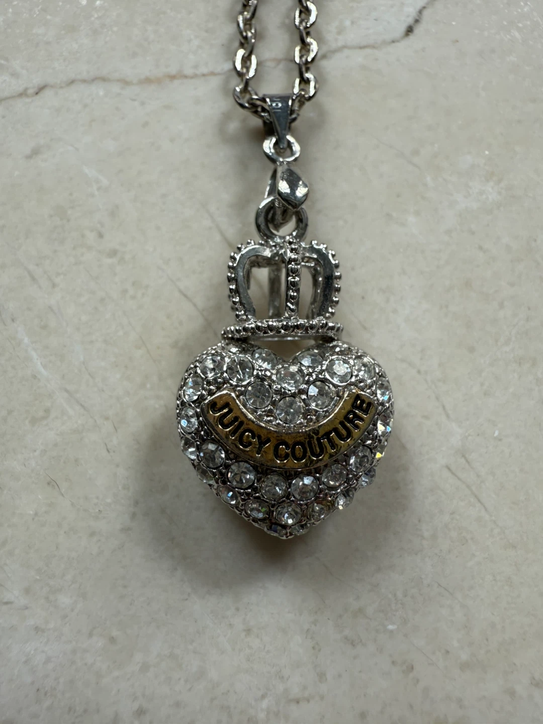 Juicy Couture Heart Crown Necklace