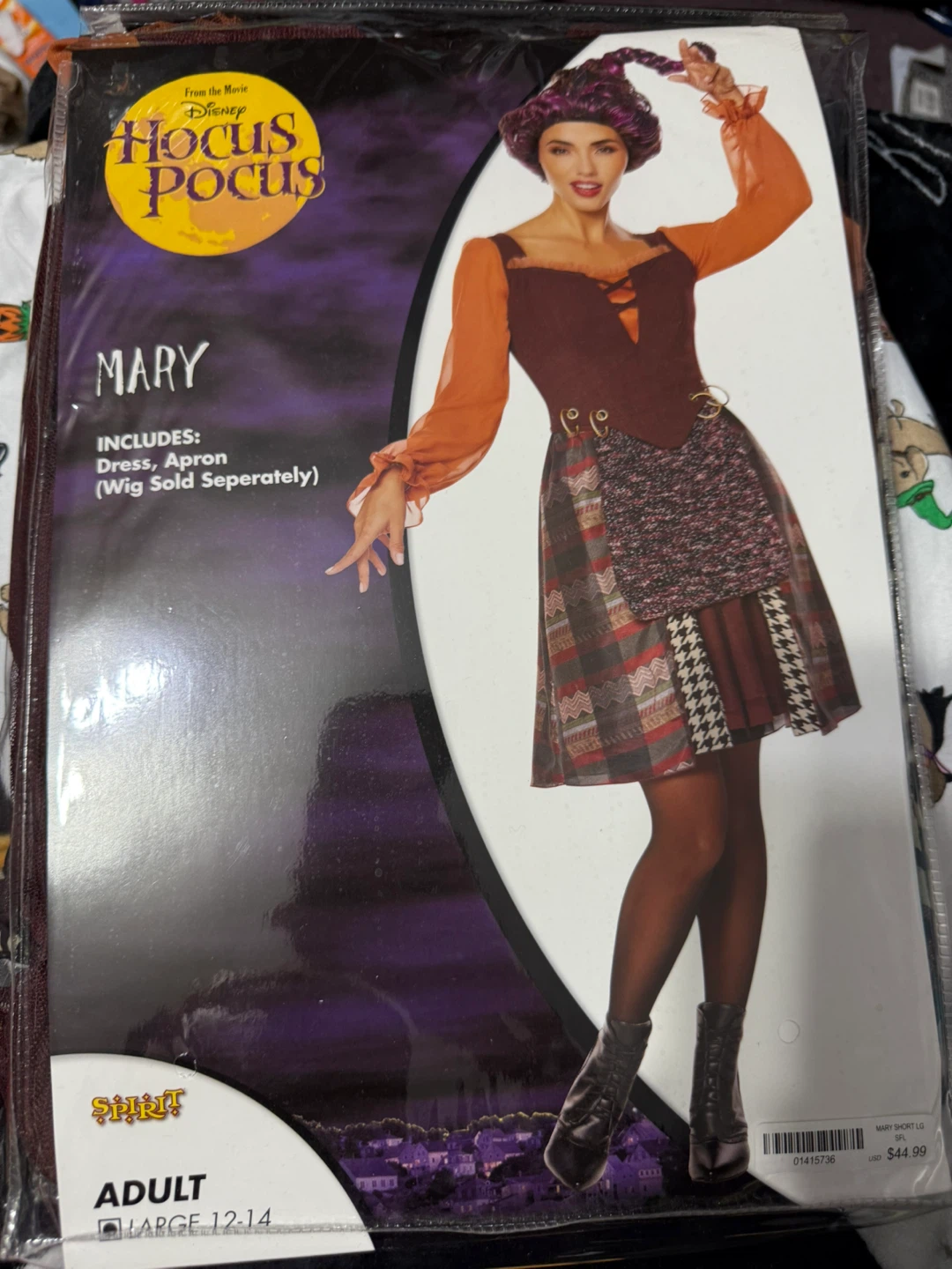 Hocus Pocus Mary Sanderson Adult Costume (Size 12-14)