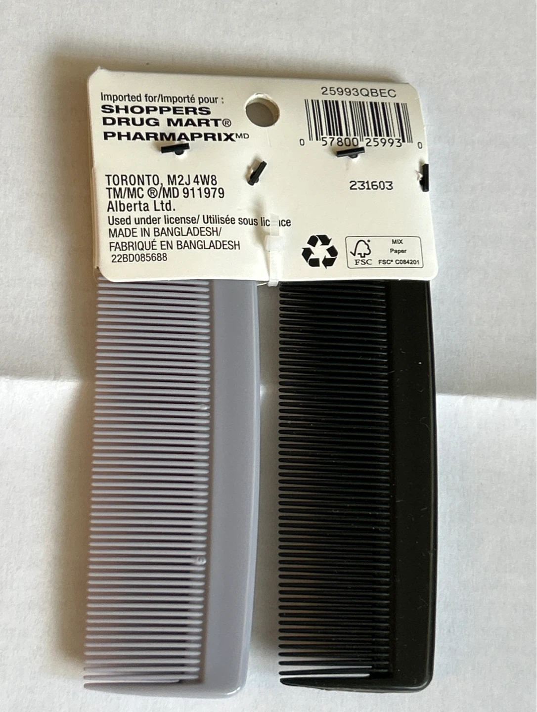 Quo Beauty Pocket Combs - 2 Pack - Brand New - photo 2