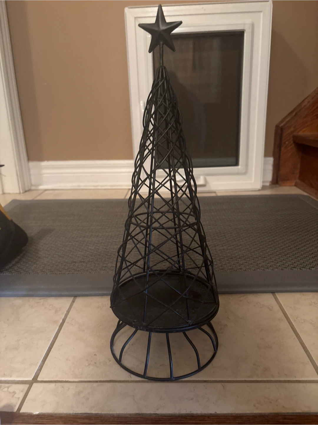 Metal Christmas Tree with Star decoration