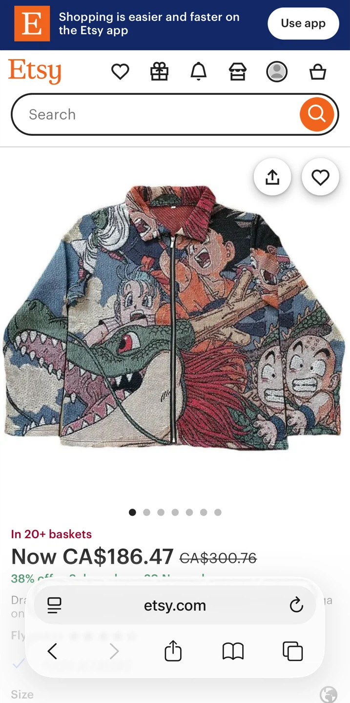 Dragon Ball Z Tapestry Jacket - photo 2