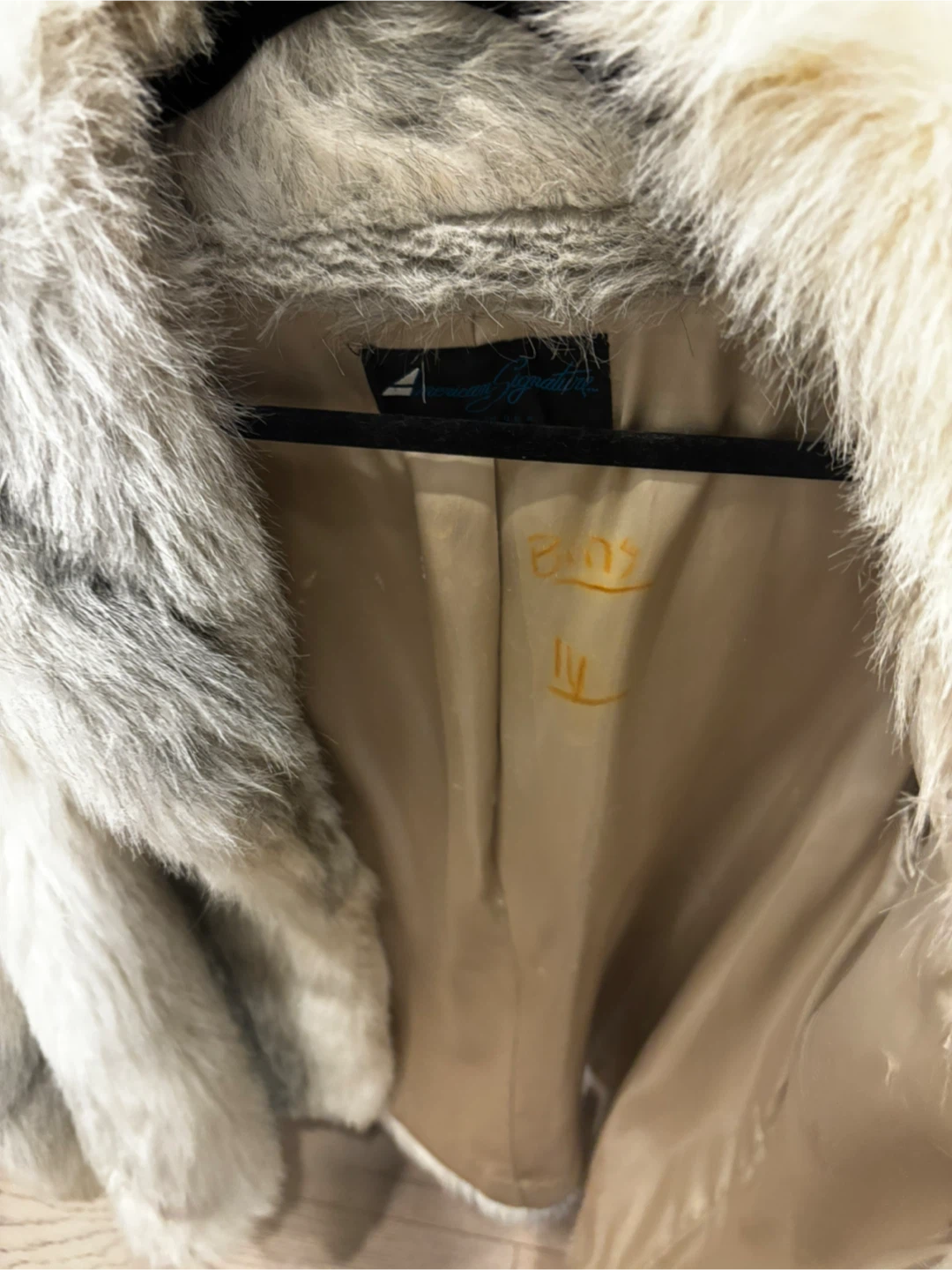 Signature Faux Fur Coat - Ivory/Grey - photo 4