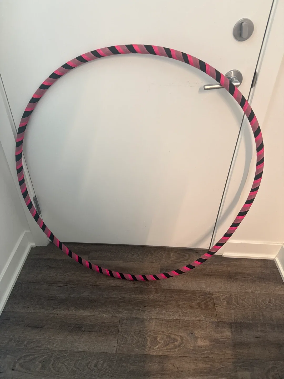NEW FREE Striped Hula Hoop - Pink, Black, Grey