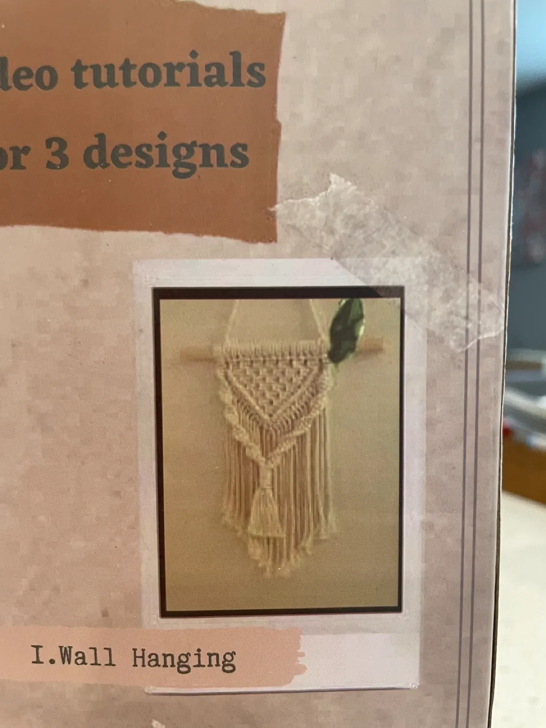 "Harriet" Macrame Wall Hanging Kit - DIY image indicator(3)