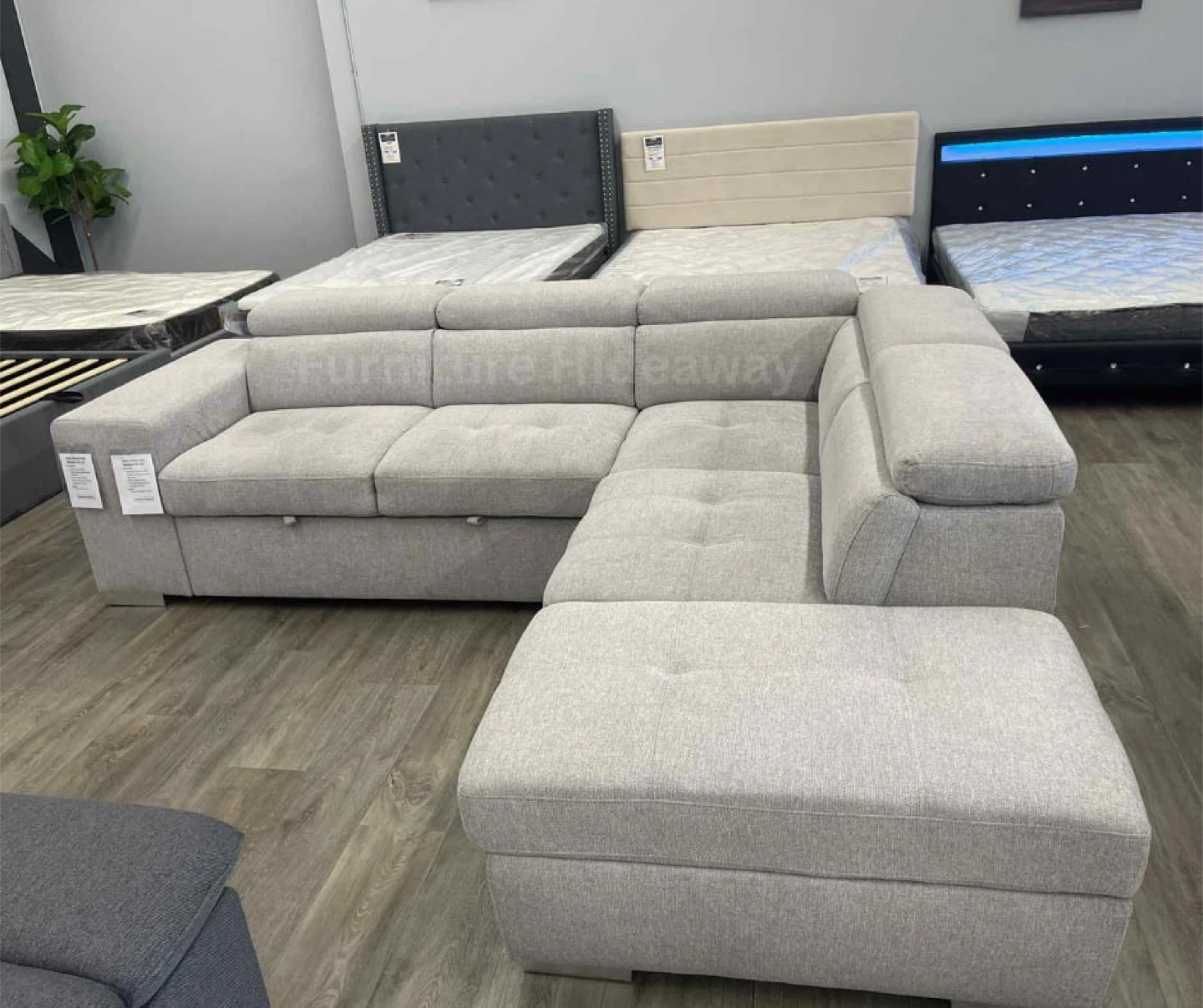 Affordable Sleeper Sofa with Stools and Ottoman 🛋️ - photo 3