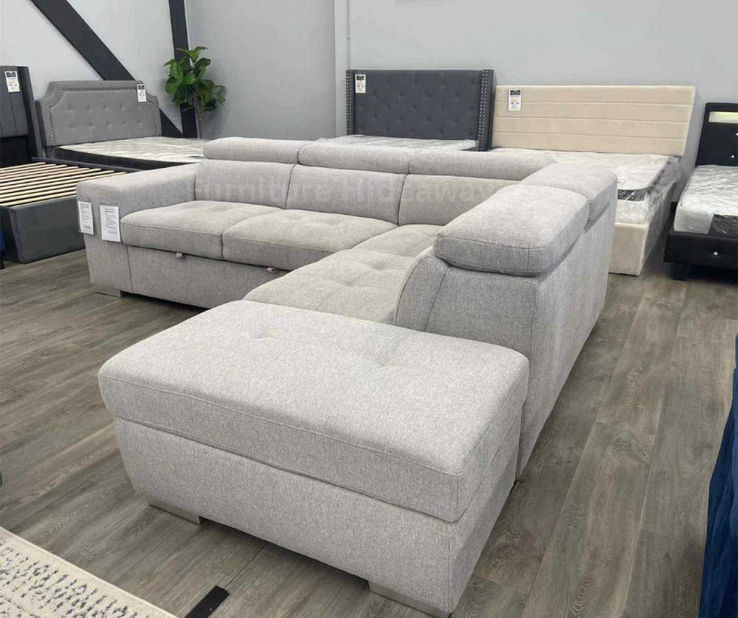 Affordable Sleeper Sofa with Stools and Ottoman 🛋️ - photo 5