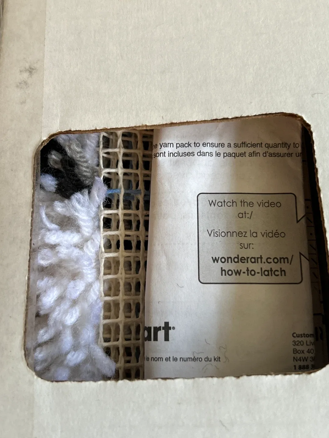 Wonderart Tiger Cub Latch Hook Kit 12x12in image indicator(4)