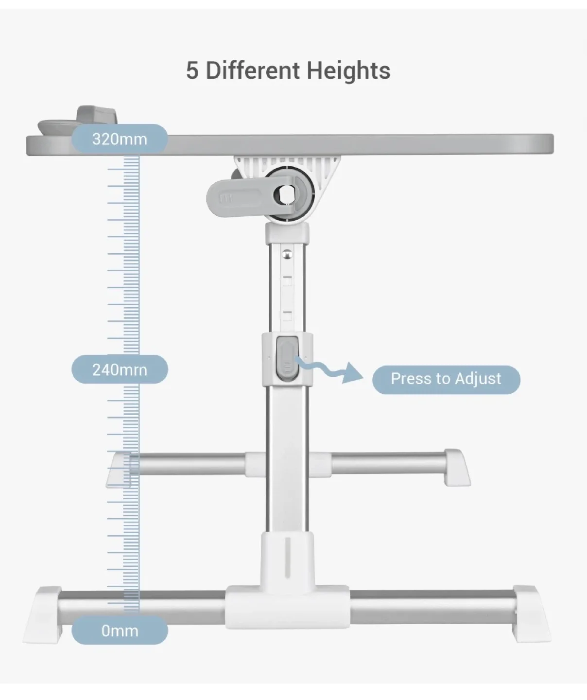 Adjustable Laptop Bed Desk Table image indicator(3)