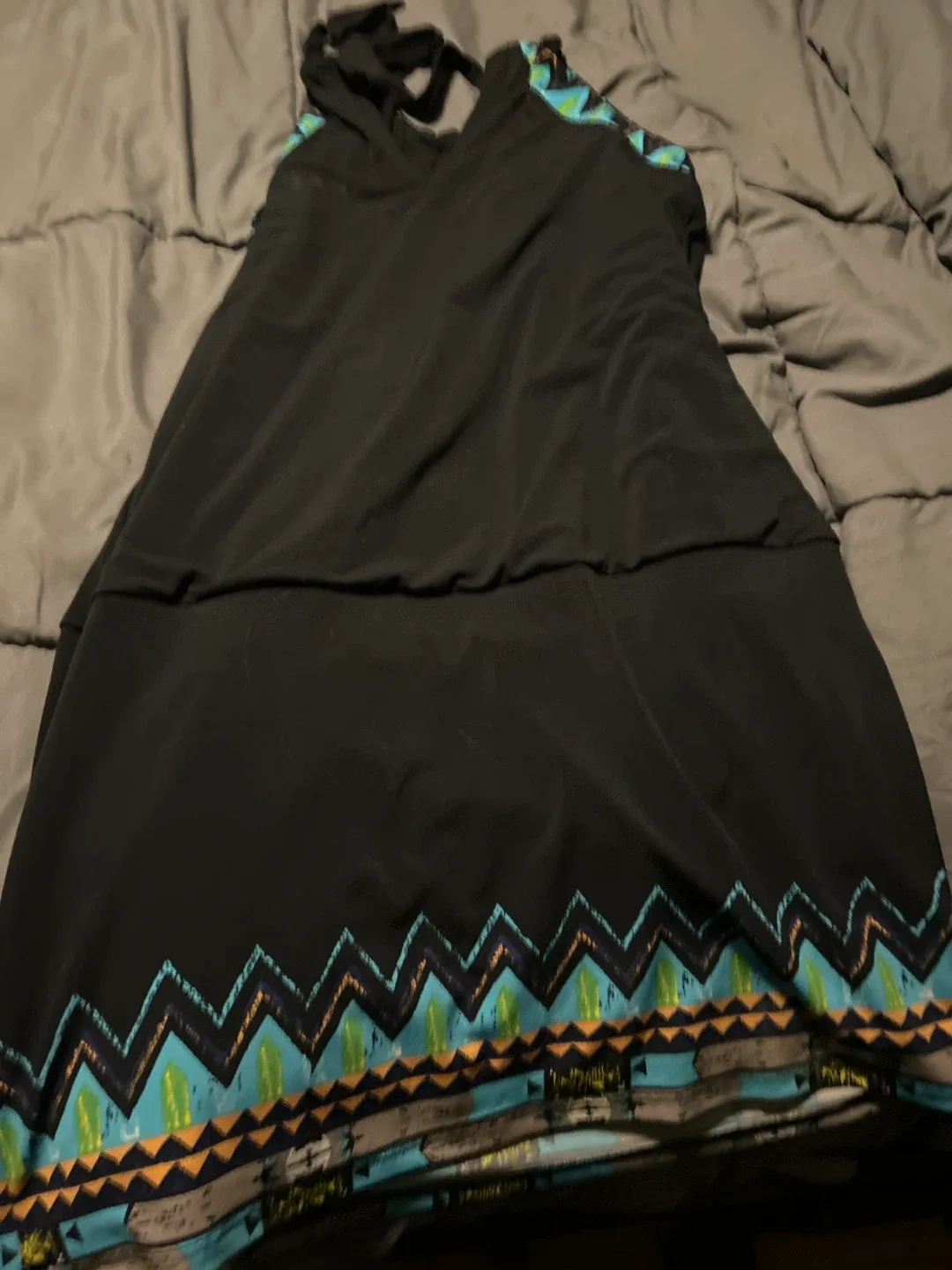 Black Halter Dress image indicator(2)