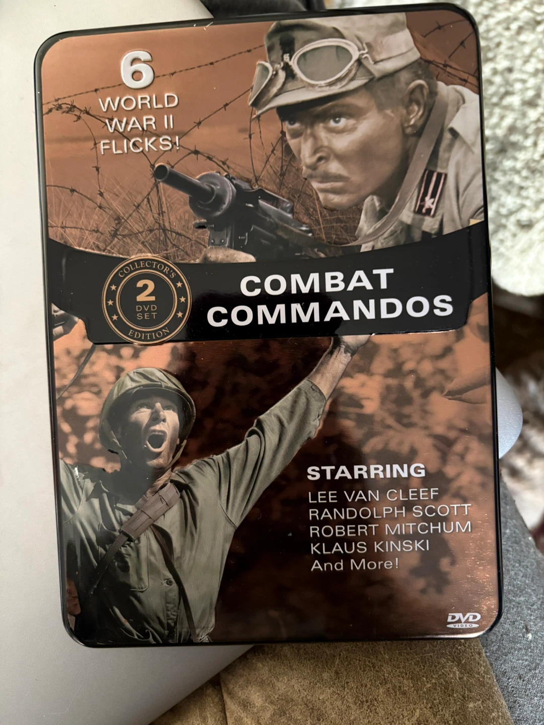 Combat Commandos: 2-DVD World War II Flicks Steel Book Set