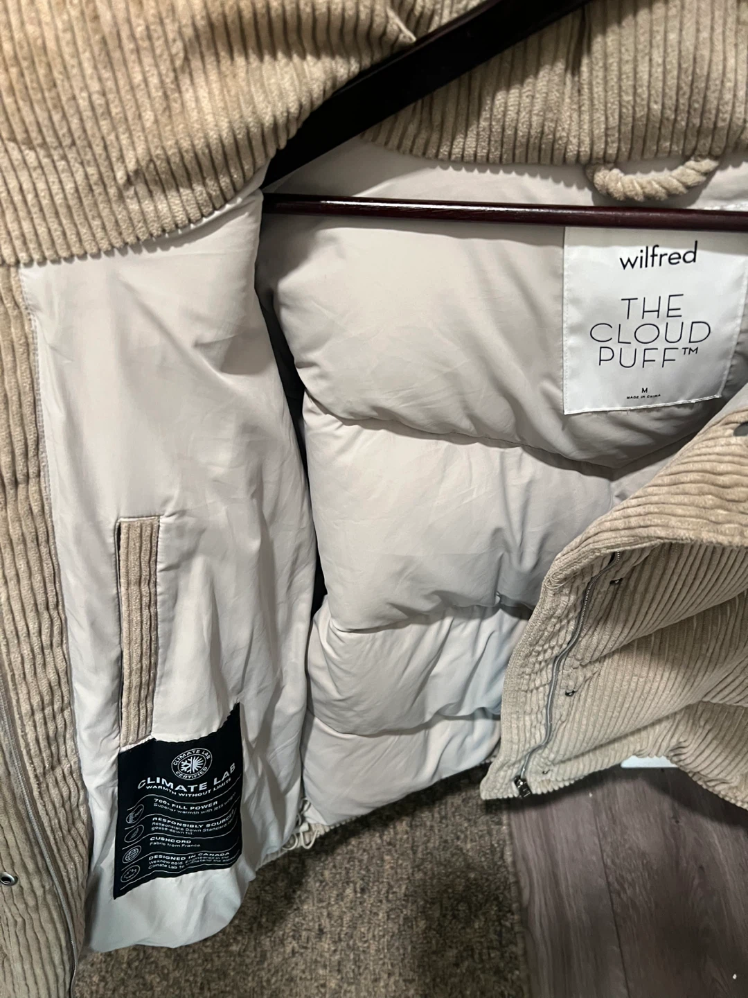 ARITZIA: Wilfred The Cloud Puff Jacket - Corduroy - photo 4
