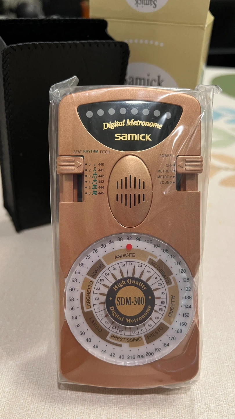 New Samick SDM-300 Digital Metronome - Metallic Gold
