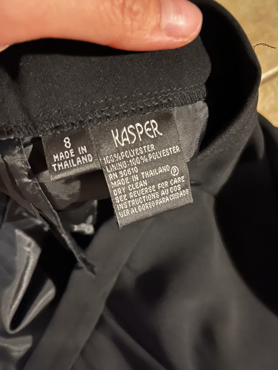 Kasper Black Dress Pants - Size 8 image indicator(2)