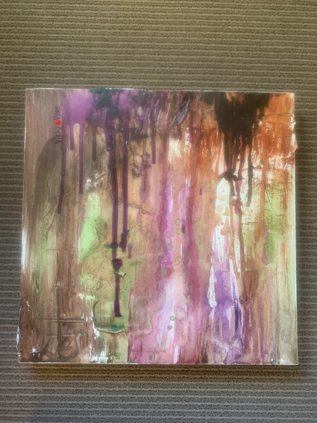 Original Abstract Art Canvases 16”x16” - photo 2