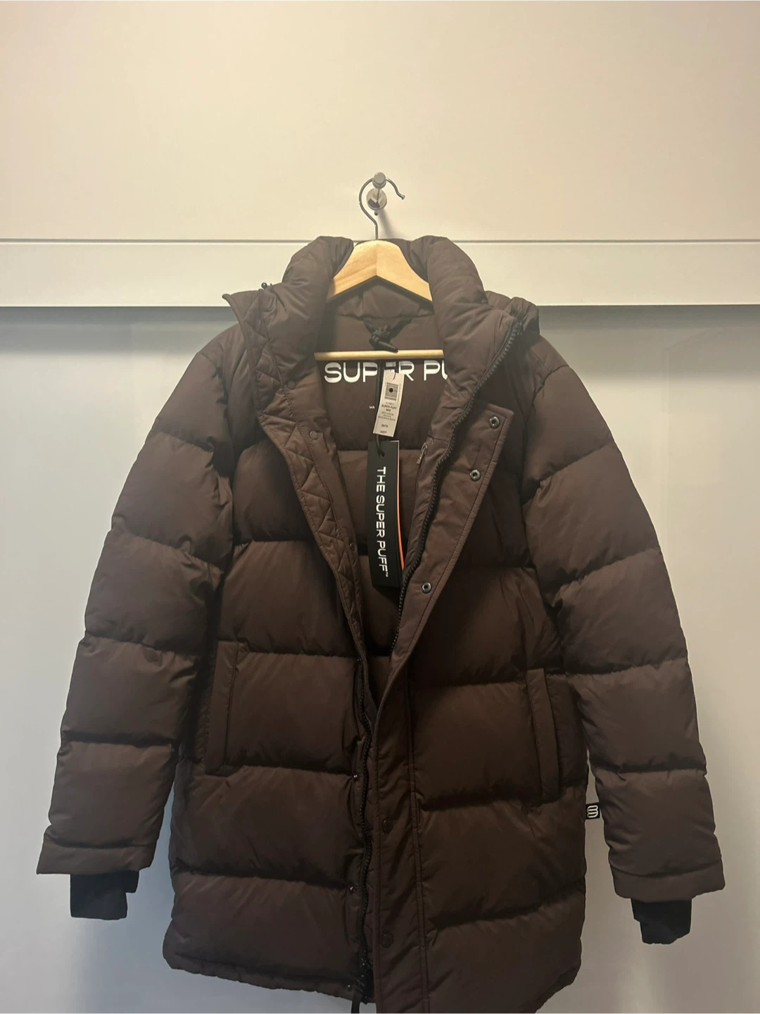 Brand New Super Puff Mid Jacket - Rich Mocha Brown - XS