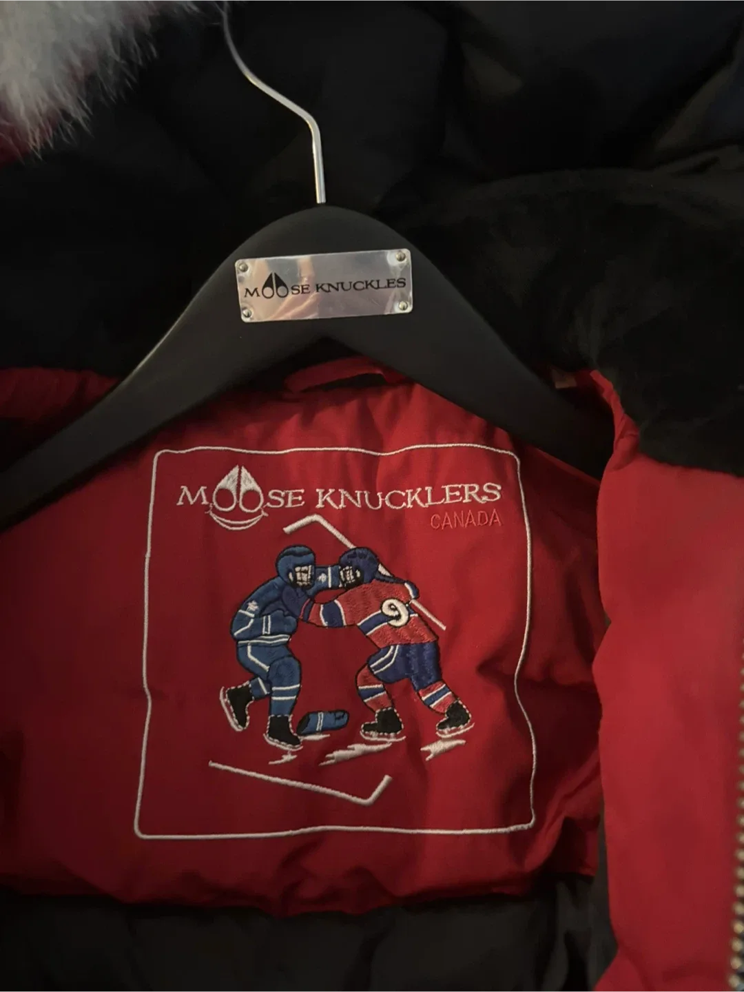 Moose Knuckles Kids Red Down Parka image indicator(5)