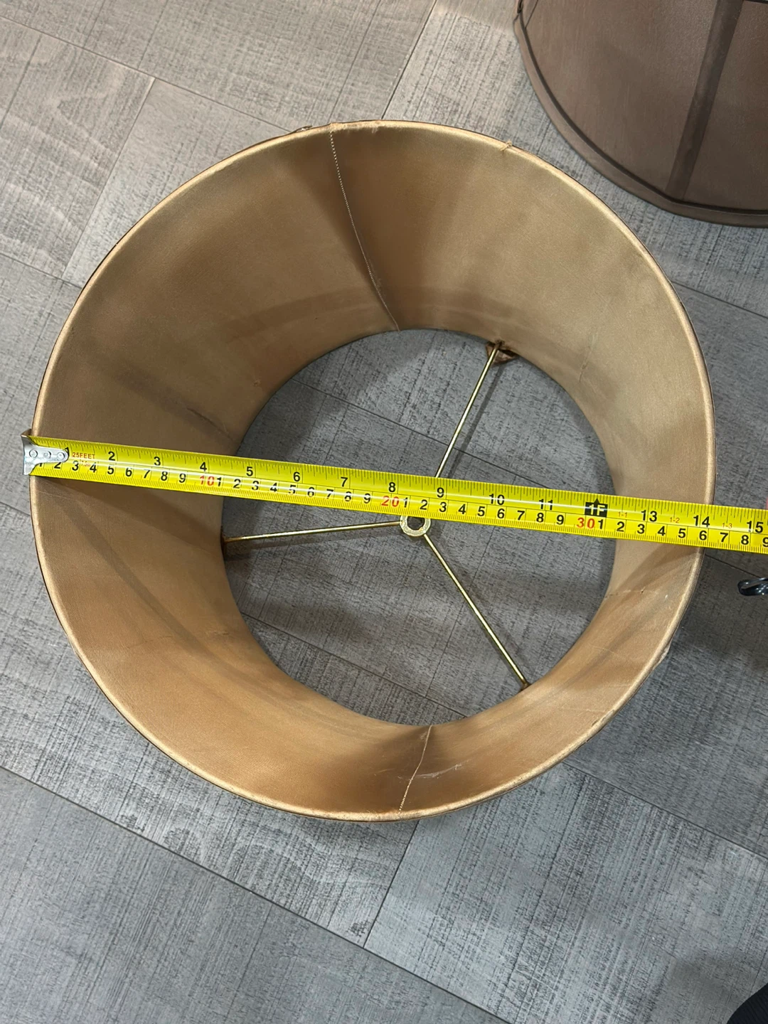 Pair of Brown Lampshades - 11 inch diameter - photo 4