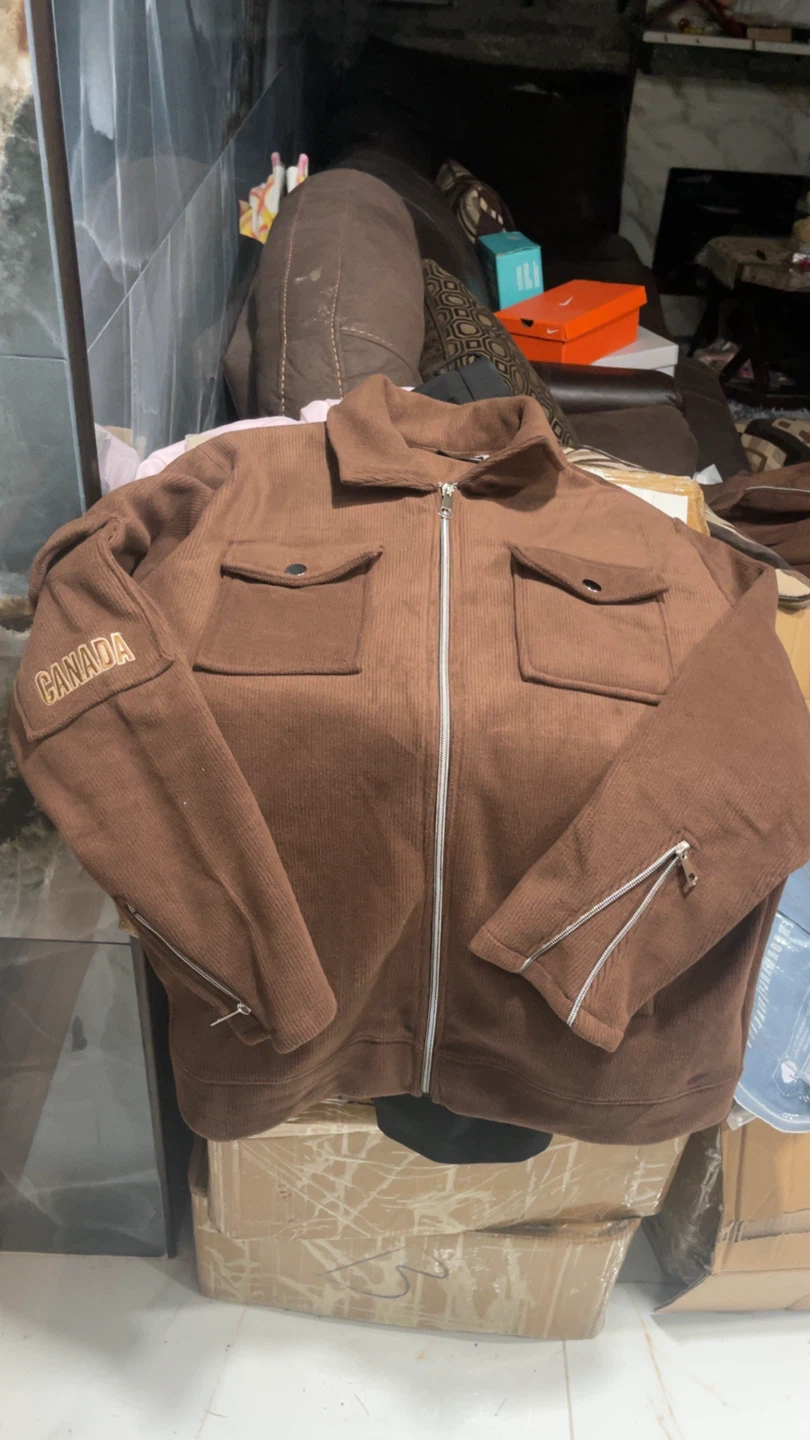Corduroy Jacket with Canada detail - photo 4