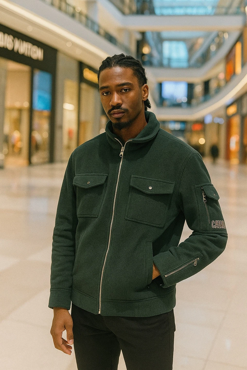 Corduroy Jacket with Canada detail - photo 3