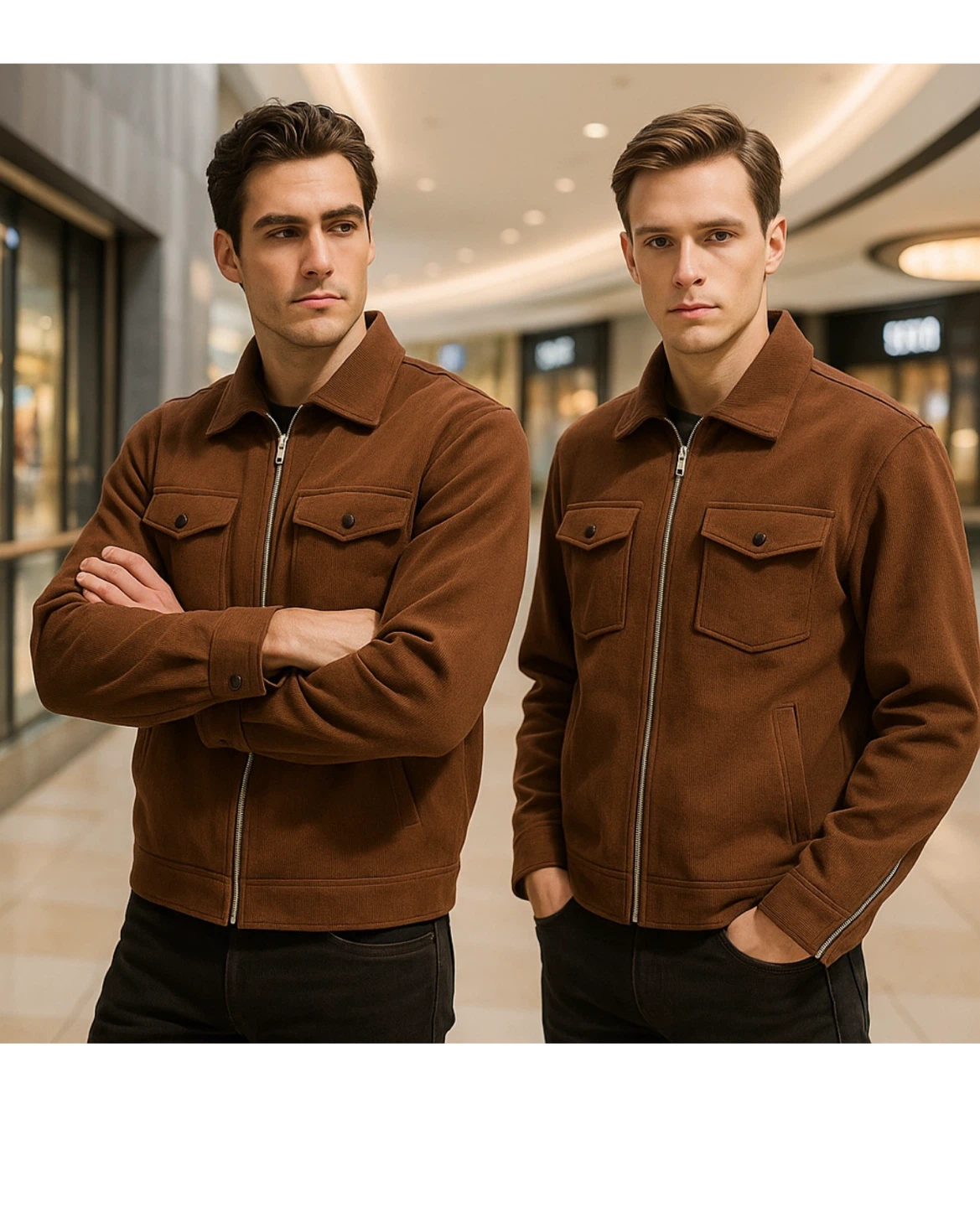 Corduroy Jacket with Canada detail