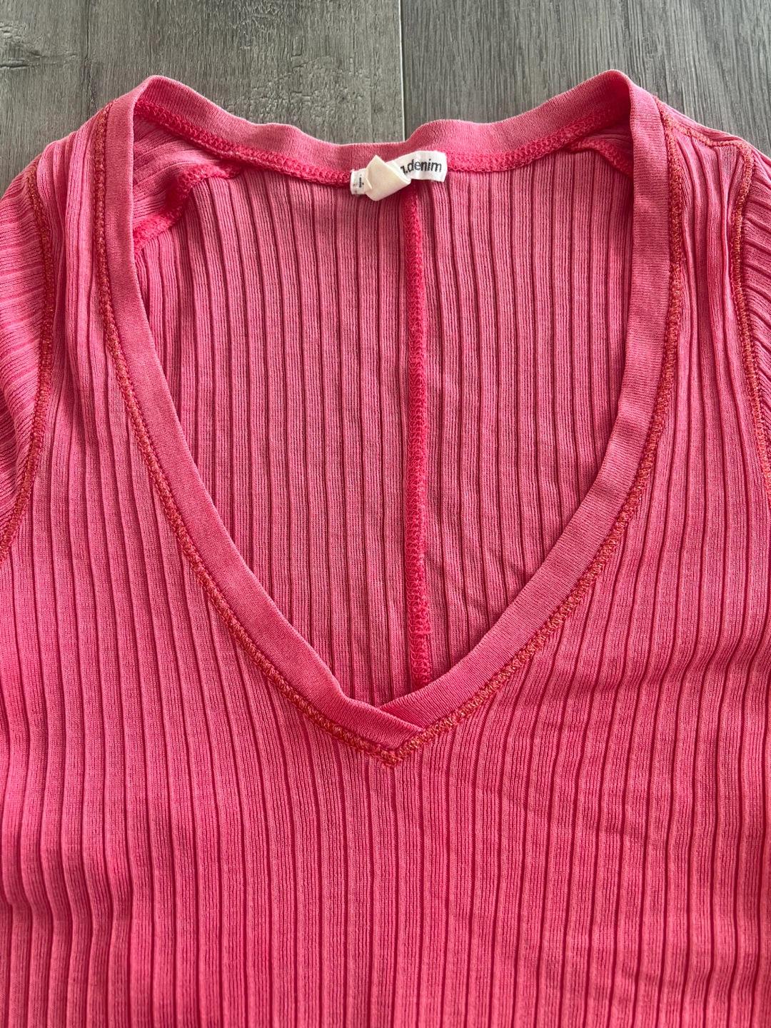 J. Lindeberg Pink Ribbed Top - Size M / S - photo 2