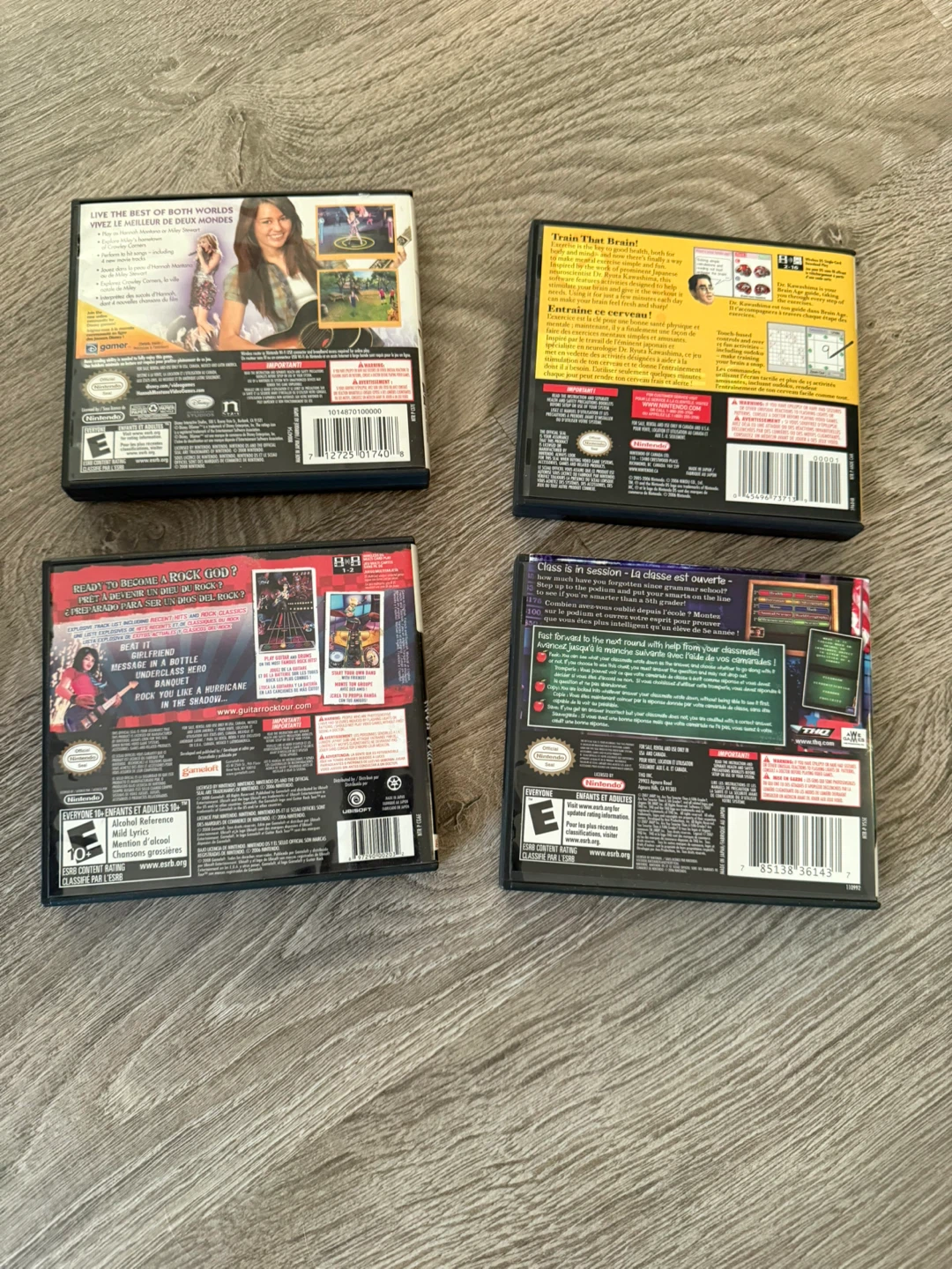 Nintendo DS Games Bundle - Hannah Montana, Brain Age, etc - photo 2