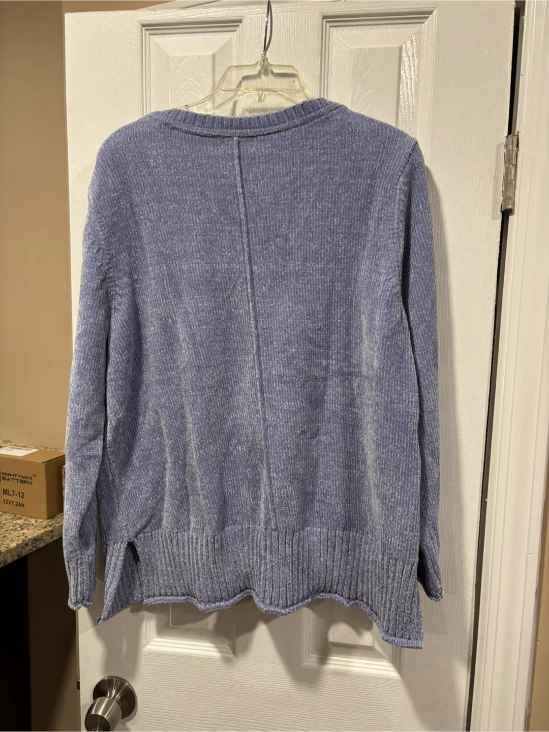 Style & Co Blue Hyacinth Chenille Table Sweater - L - photo 4