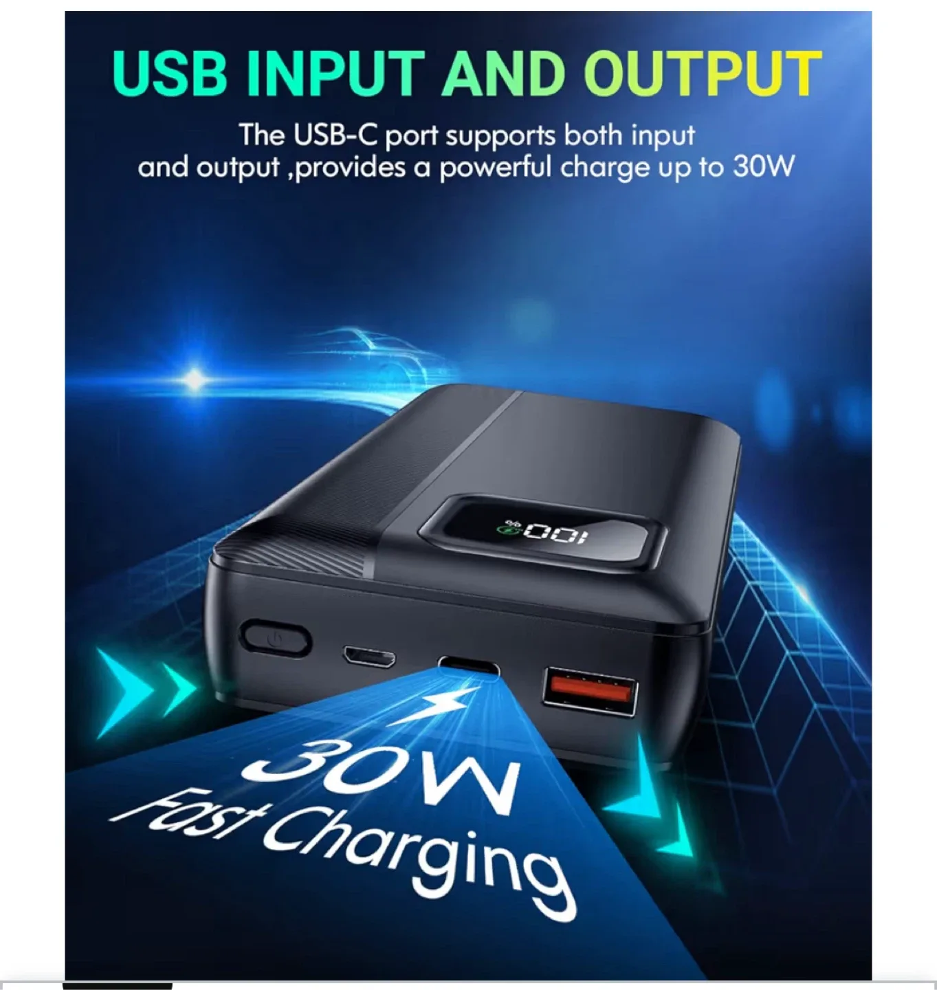 40000mAh Portable Charger Power Bank image indicator(2)