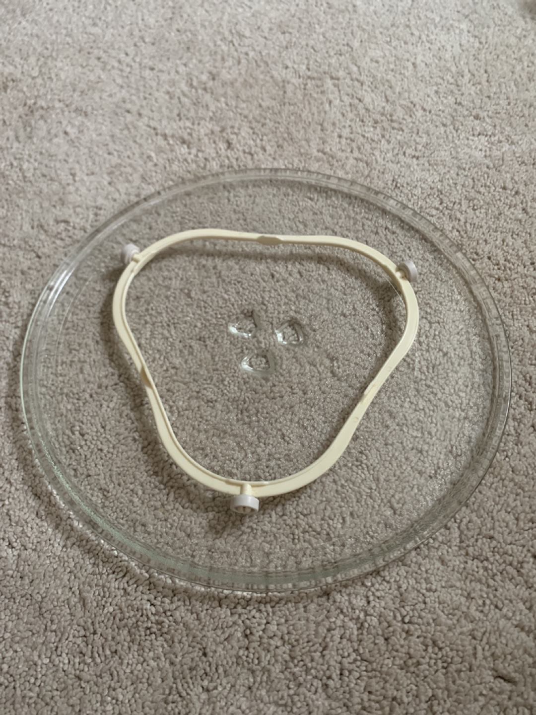 Microwave Glass Plate with Rotating Ring
