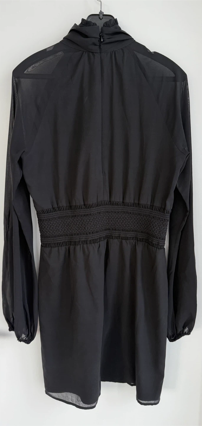 Black Dress with Bow Neck - photo 4