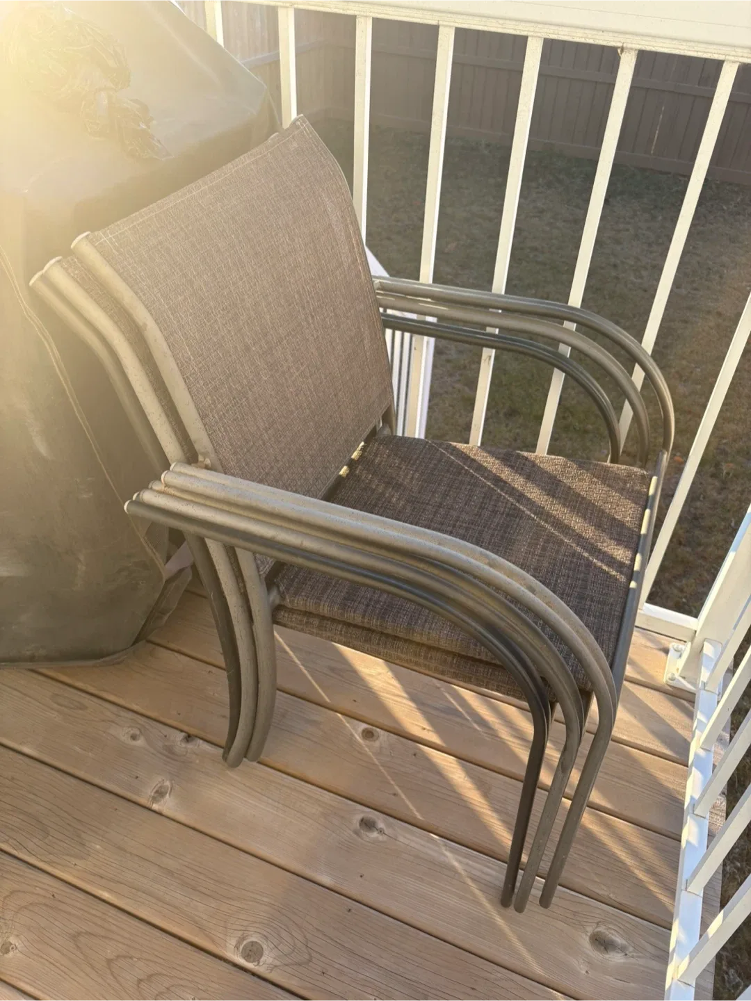 Metal Patio Table and 6 Chairs image indicator(6)