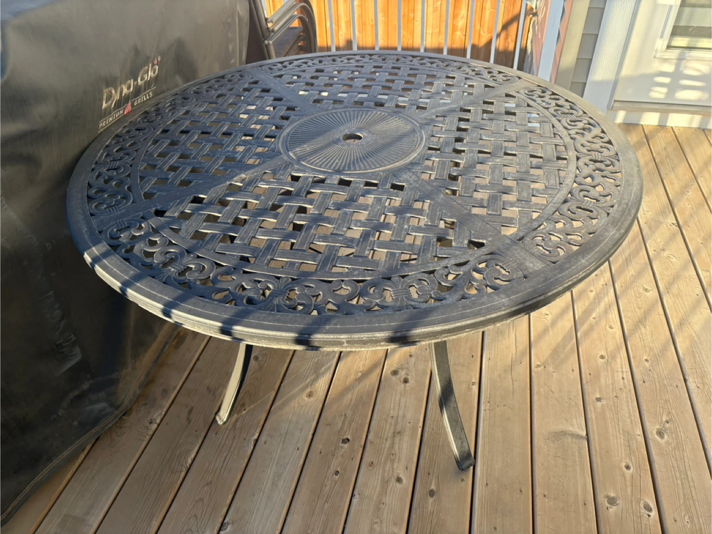 Metal Patio Table and 6 Chairs - photo 2