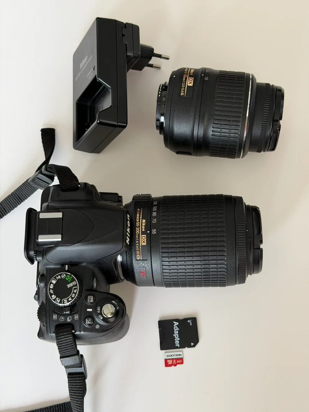 Nikon D3100 DSLR Camera with Two Lenses image indicator(6)