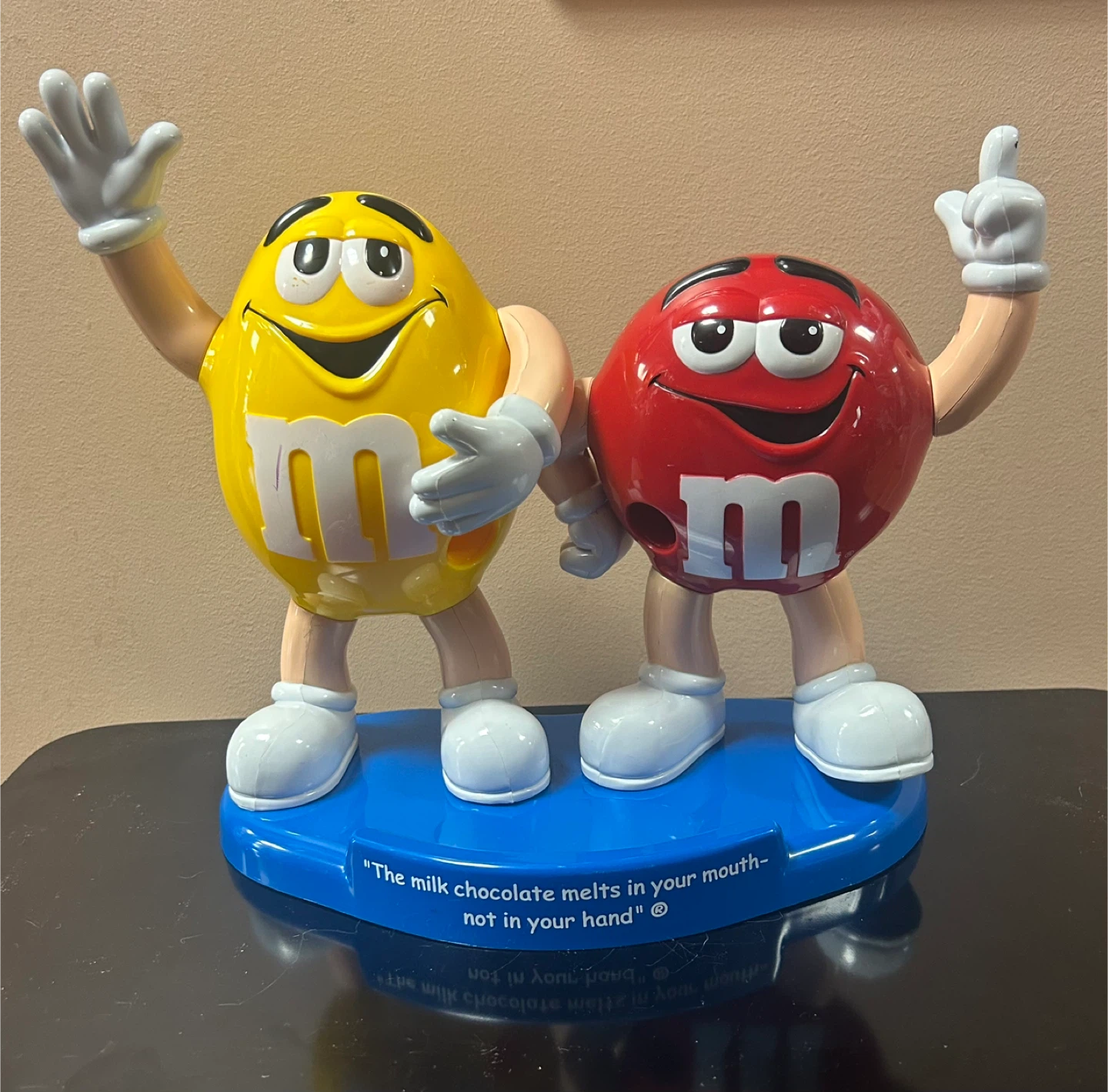 M&M's Yellow & Red Candy Dispenser Figurine