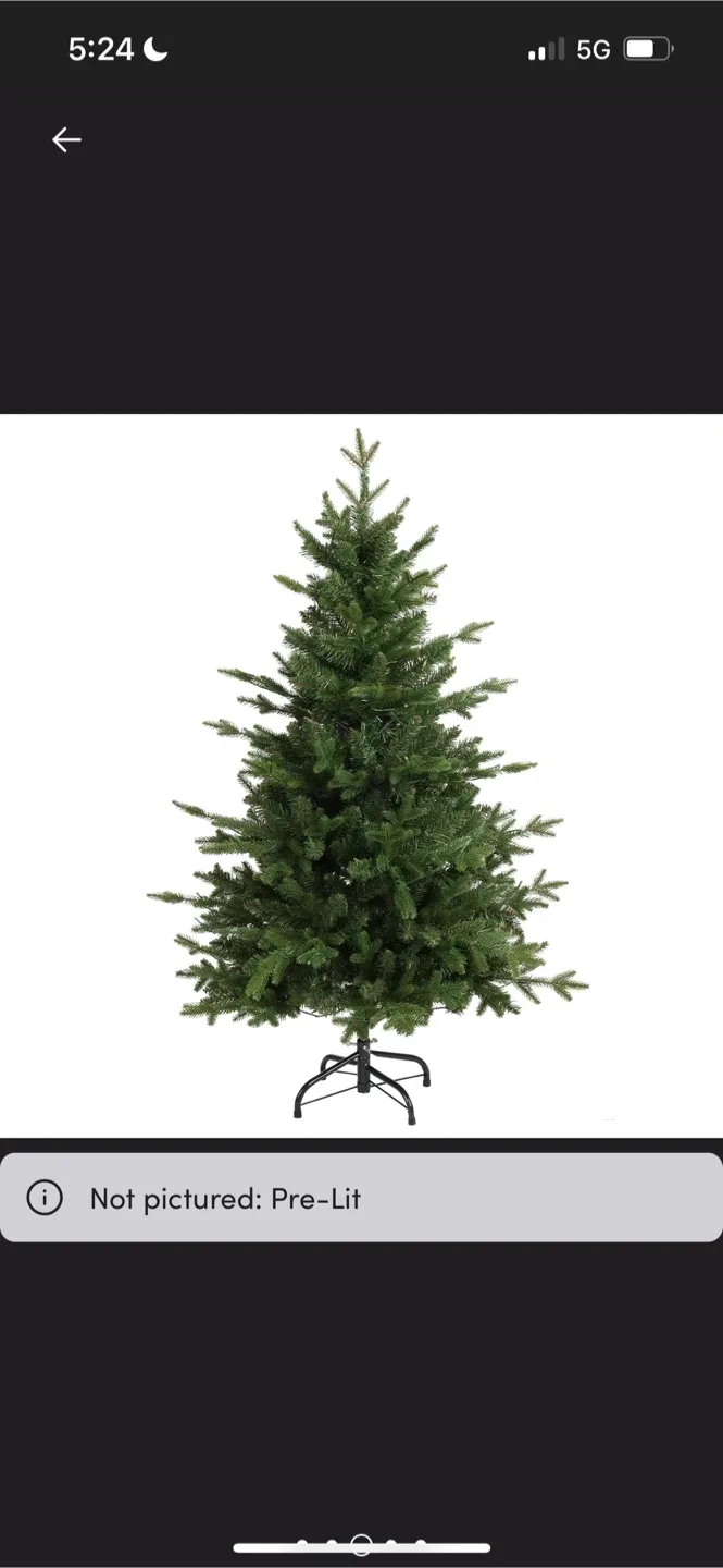 New Lighted Spruce Christmas Tree, Artificial Christmas Tree 4’ image indicator(5)
